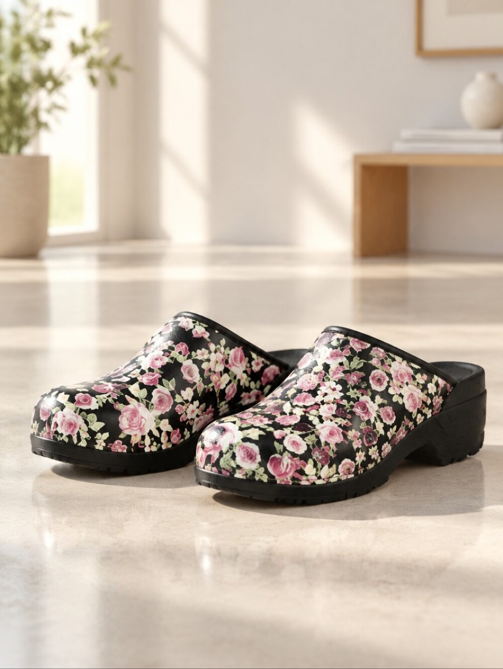 Moheda Sweden Made Clogs Floral Print EU 37 US 5